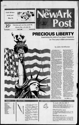 PRECIOUS LIBERTY Examining the State of Our Basic Freedoms on the Lady's 100Th Anniversary