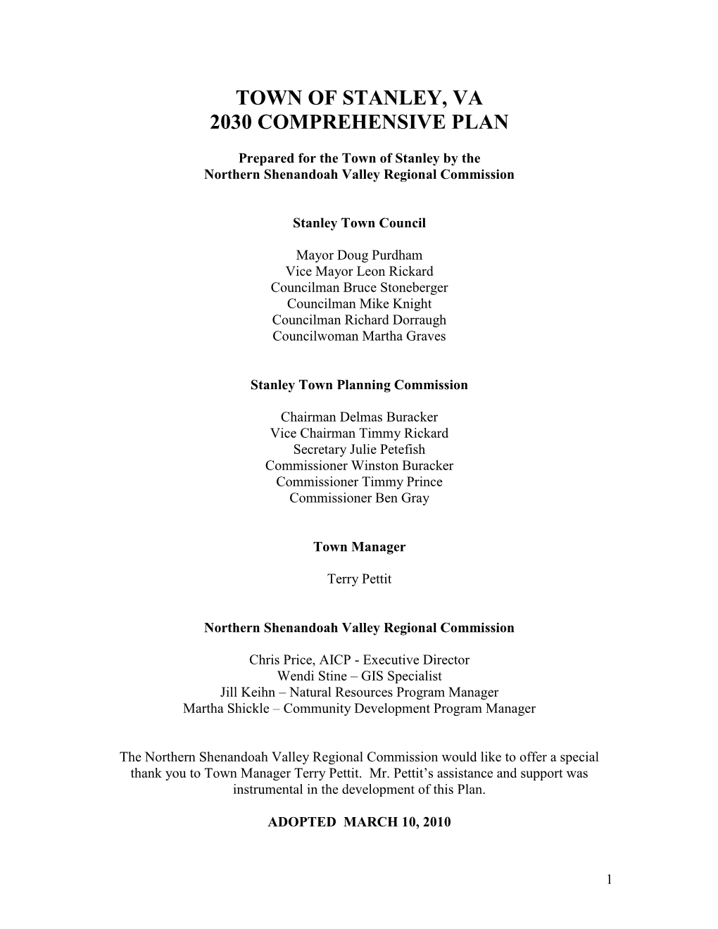 2010-2030 Comprehensive Plan