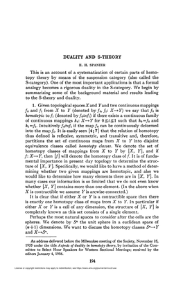 Topy Theory by Means of the Suspension Category (Also Called the S-Category)