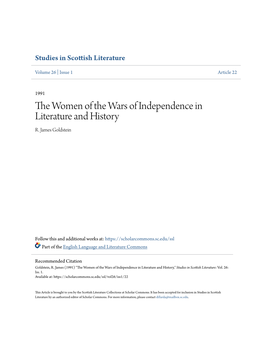 The Women of the Wars of Independence in Literature and History