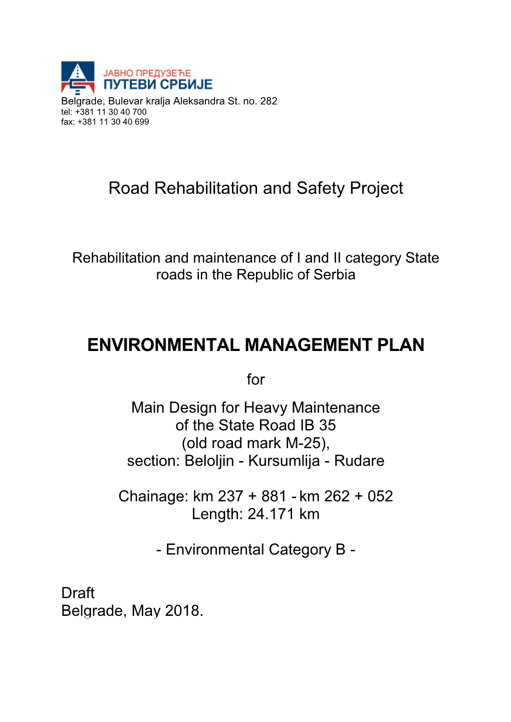 Environmental Management Plan