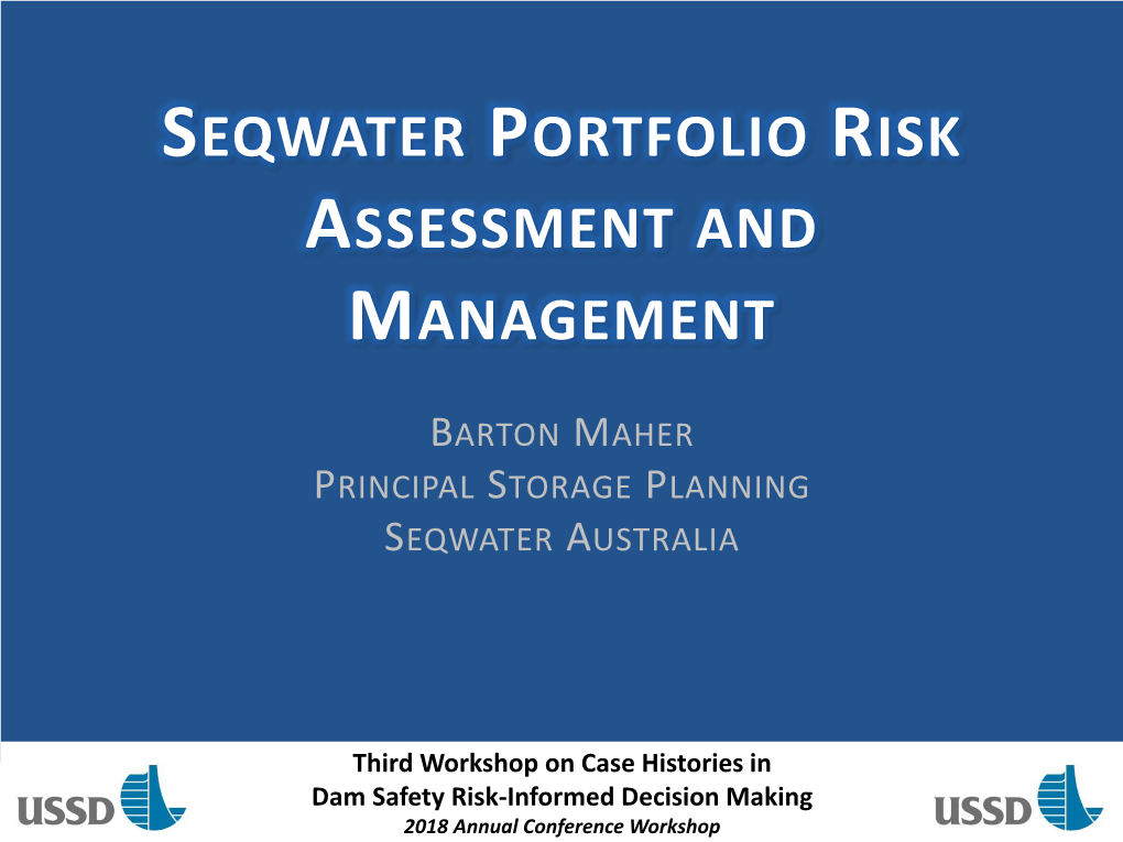 6 Seqwater Portfolio Risk Assessment