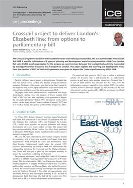Crossrail Project to Deliver London's Elizabeth Line