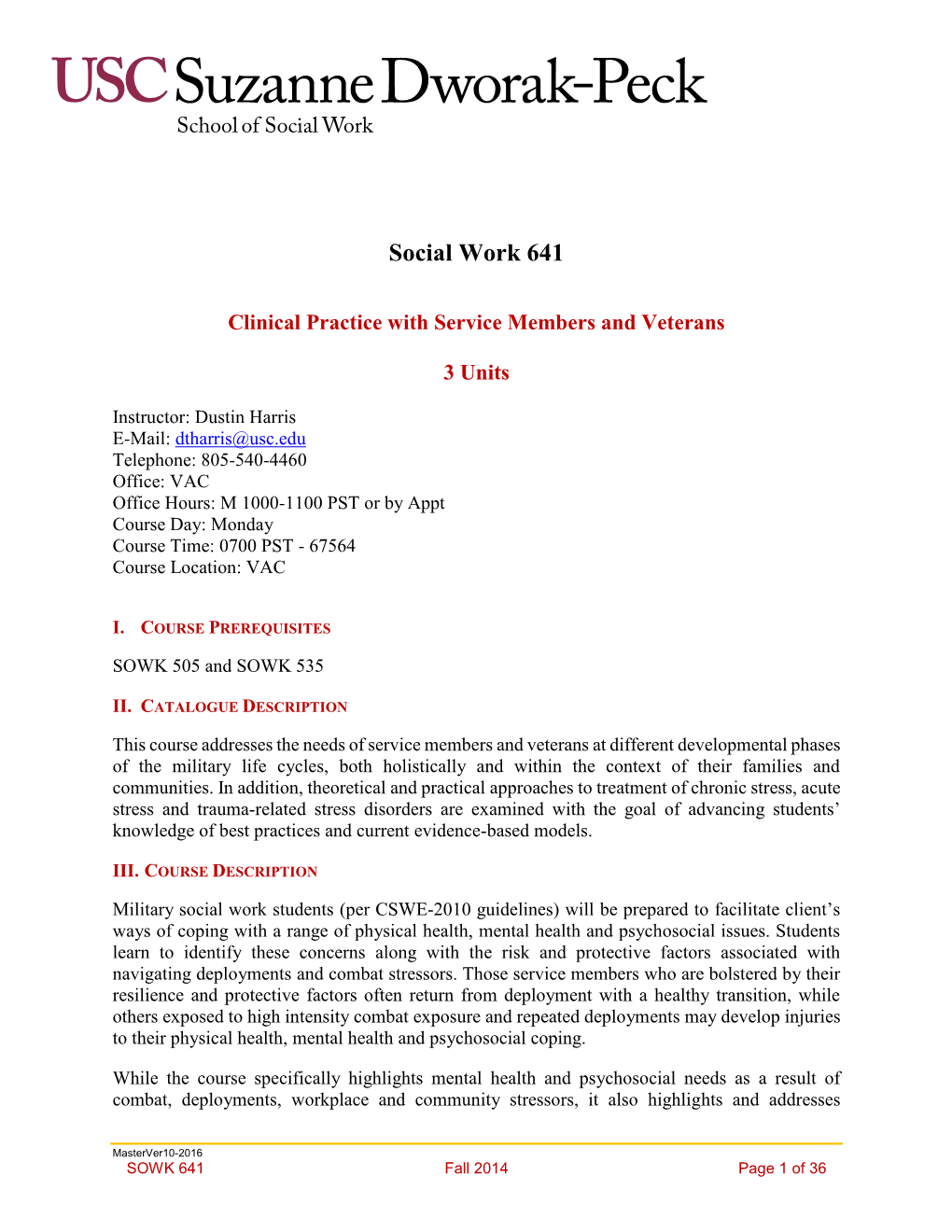 Social Work 641