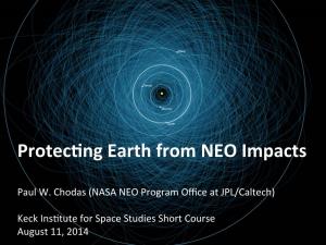 Proteccng Earth from NEO Impacts