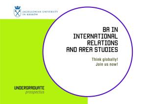 BA in International Relations and Area Studies