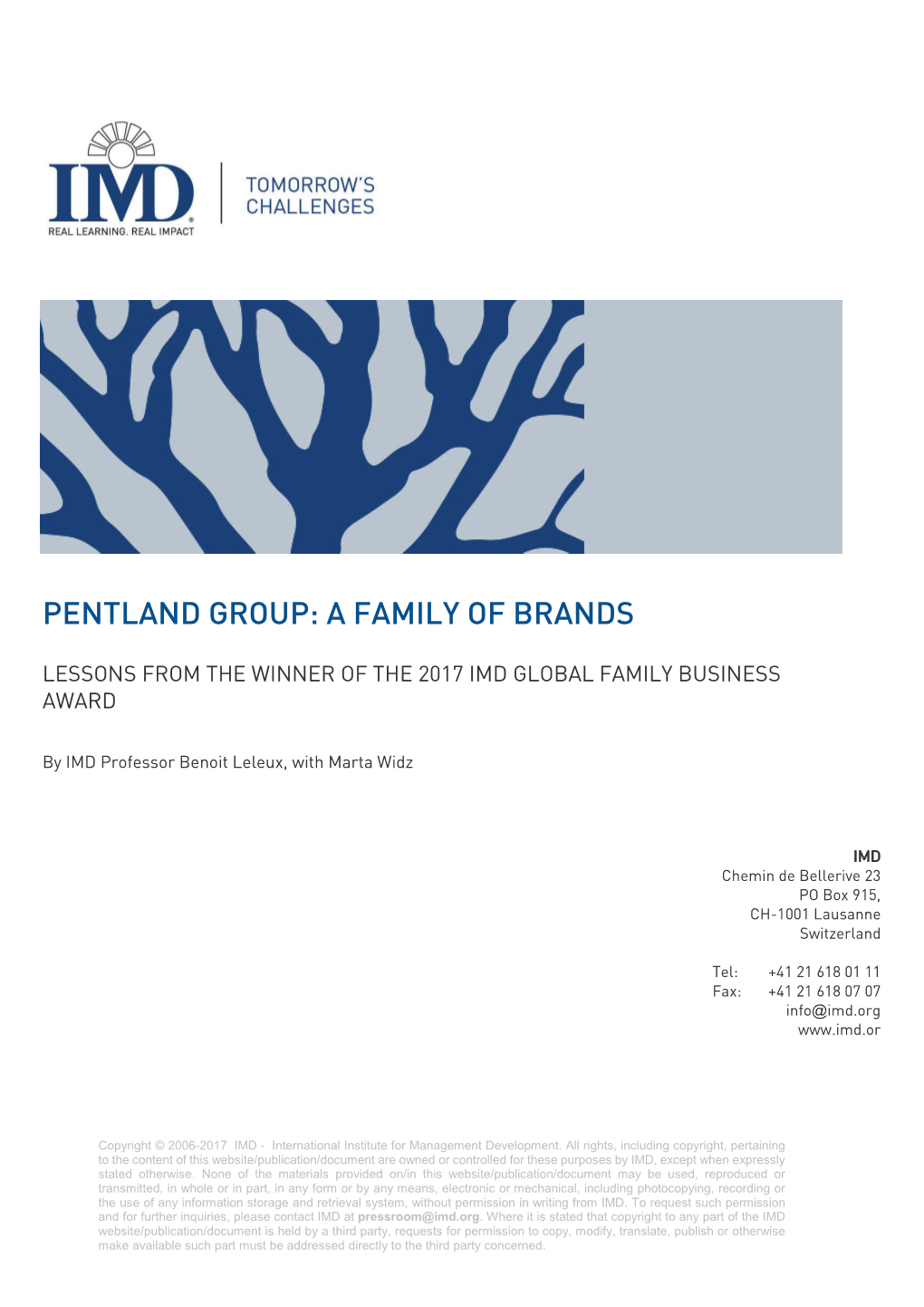 Pentland Group: a Family of Brands