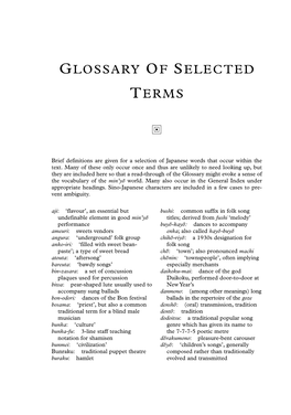Glossary of Selected Terms 365