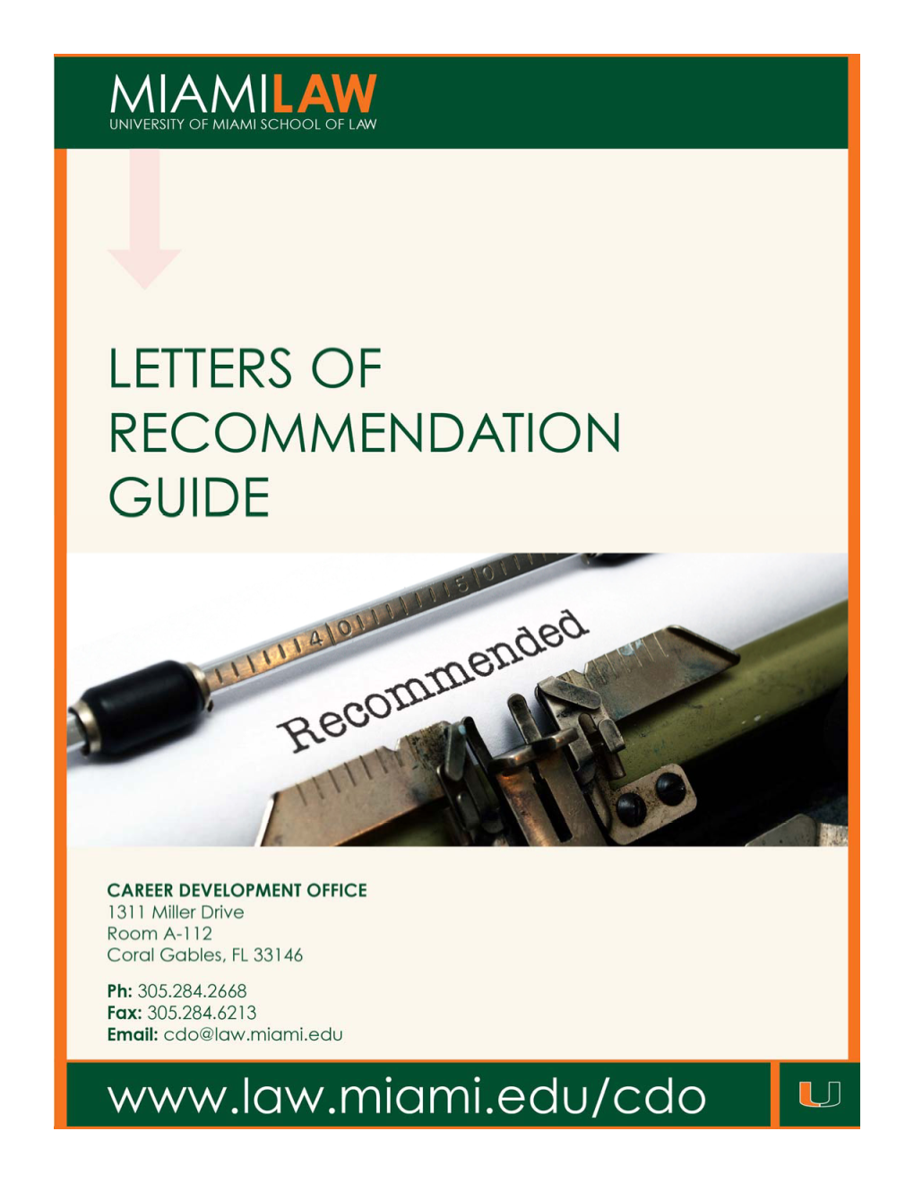 Letters of Recommendation Guide