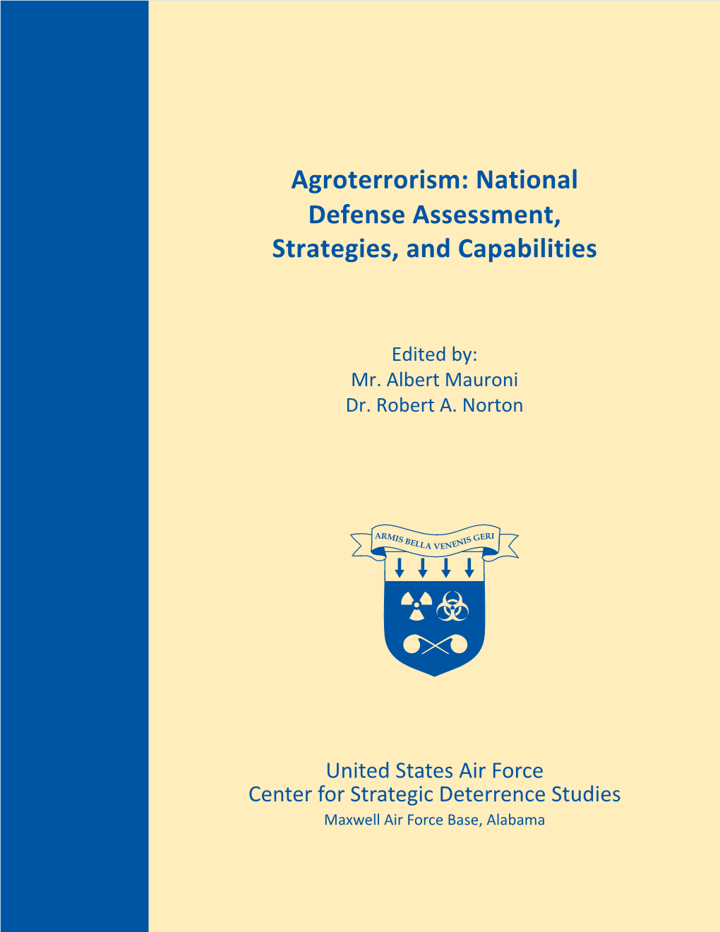 Agroterrorismfuture Warfare Series: National No