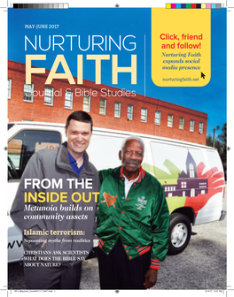 MAY-JUNE 2017 Click, Friend and Follow! NURTURING Nurturing Faith Expands Social Media Presence FAITH Nurturingfaith.Net Journal & Bible Studies