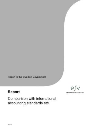 Report Comparison with International Accounting Standards Etc