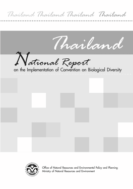 Thailand National Report on the Implementation of The