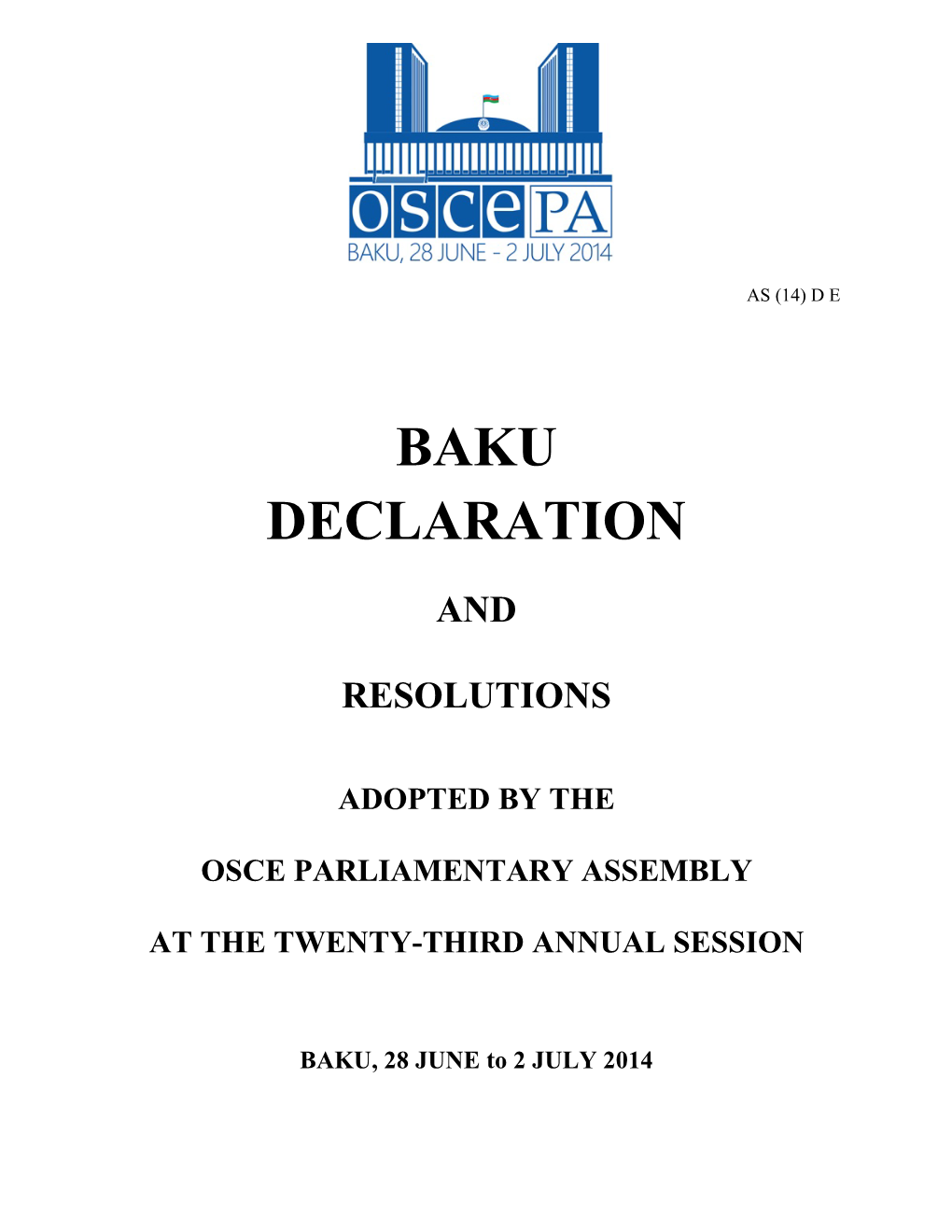 Baku Declaration