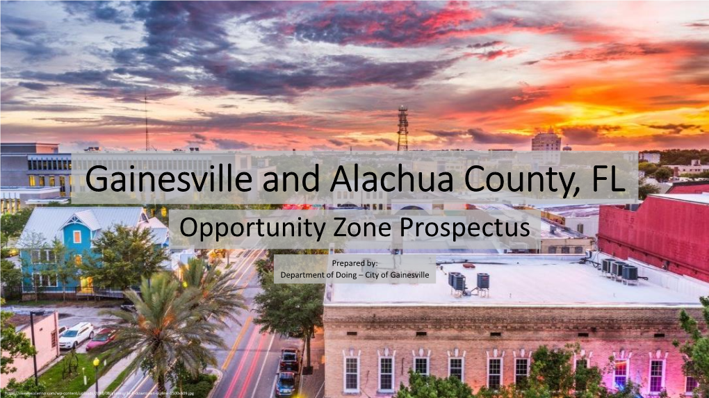 Opportunity Zone Prospectus