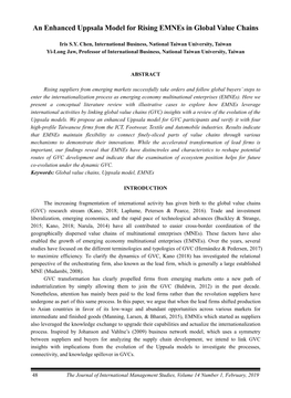 An Enhanced Uppsala Model for Rising Emnes in Global Value Chains