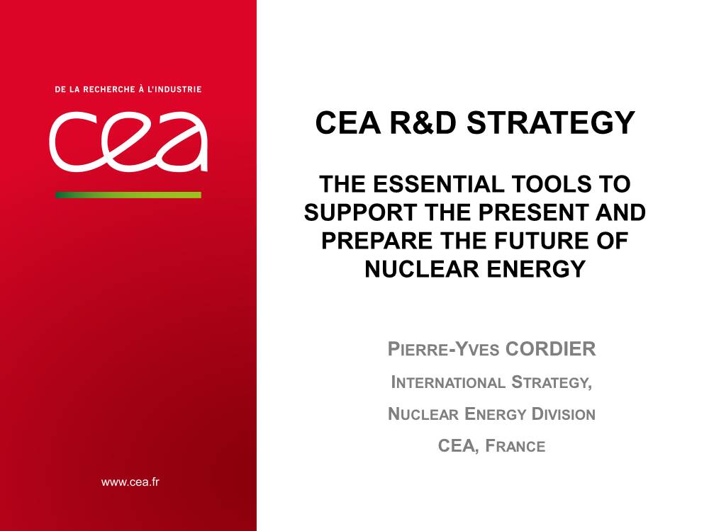CEA R&D Strategy