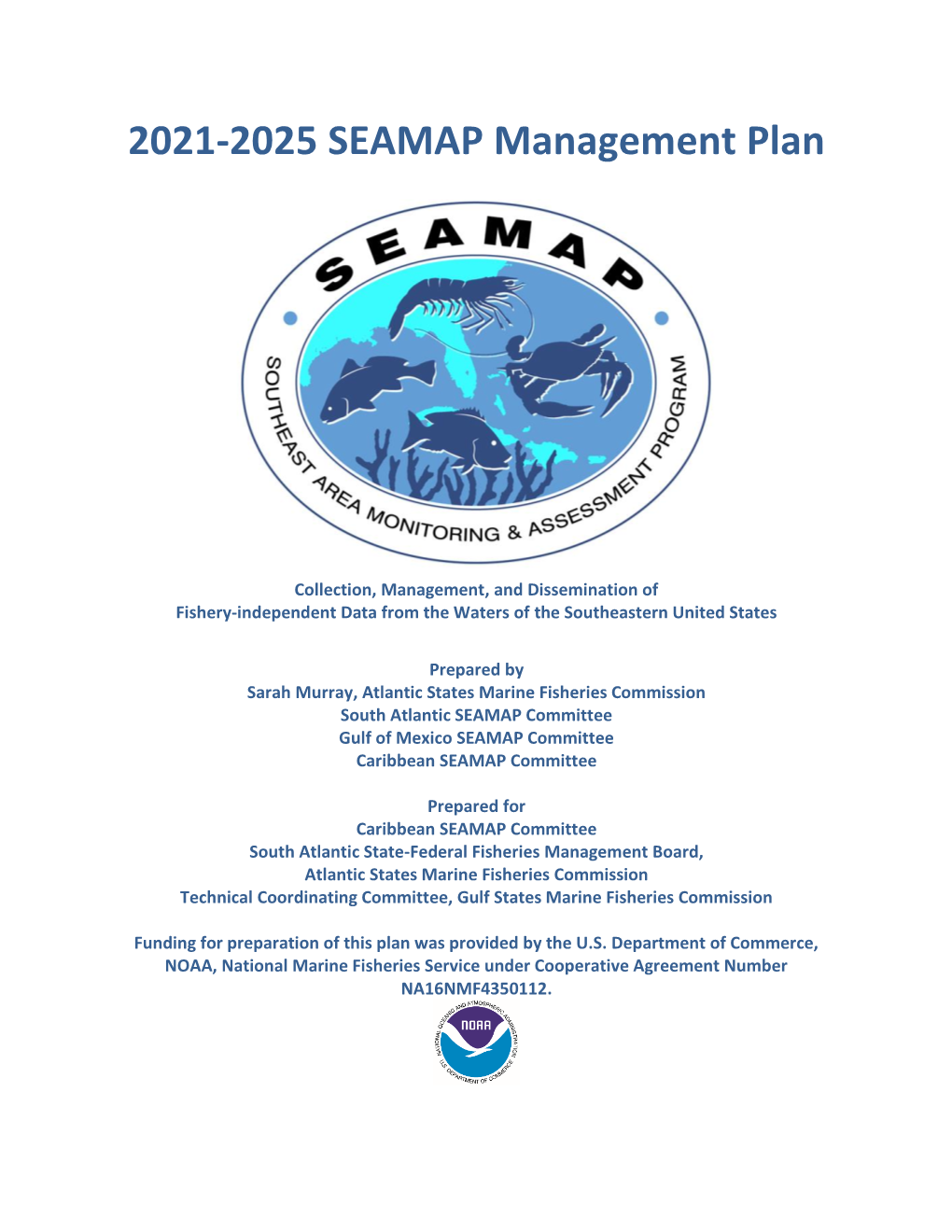 2021-2025 SEAMAP Management Plan