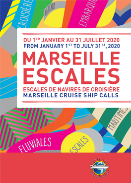 Marseille Escales 1Er Semestre 2020