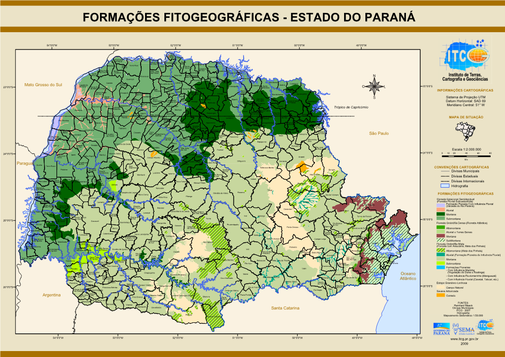Formações Fitogeográficas - Estado Do Paraná