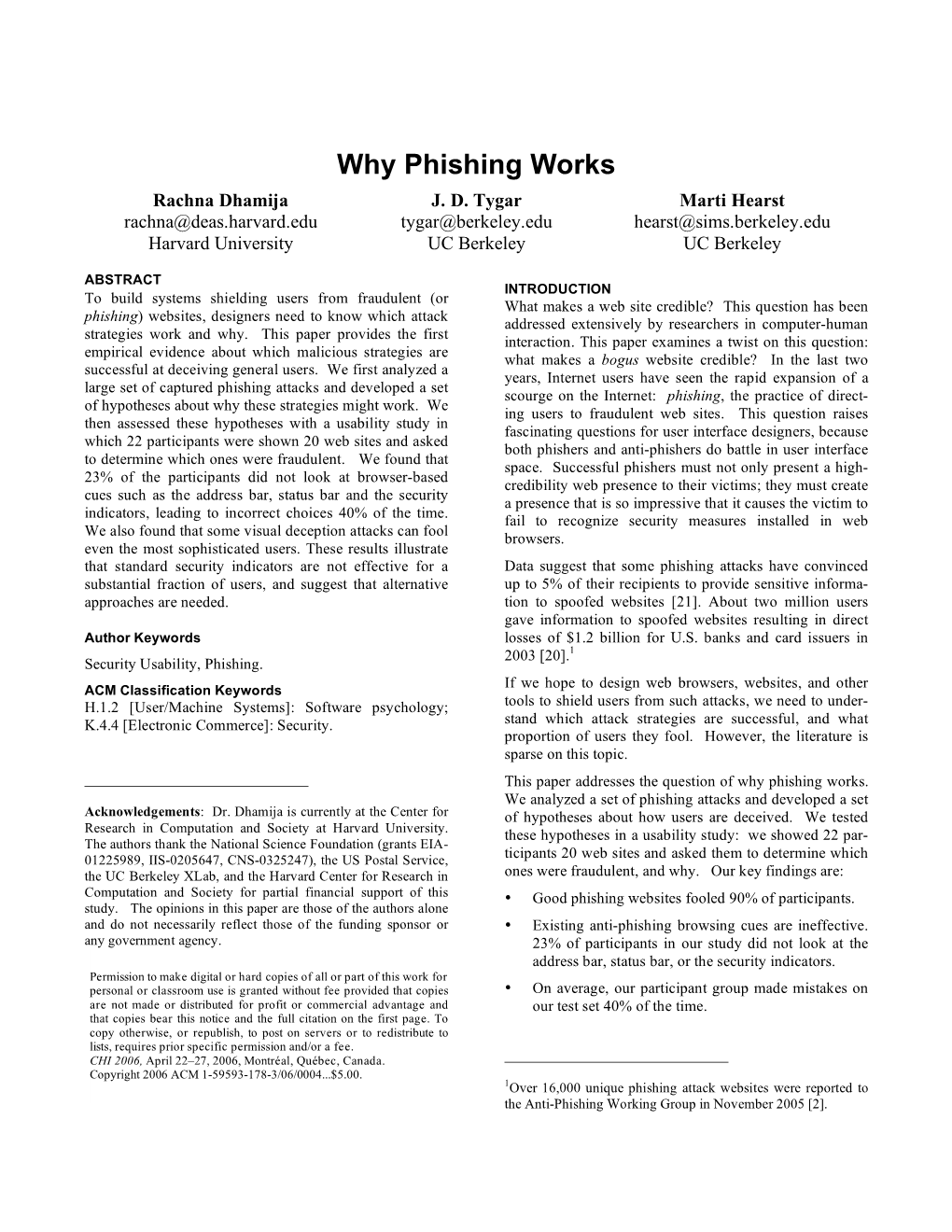 Why Phishing Works Rachna Dhamija J