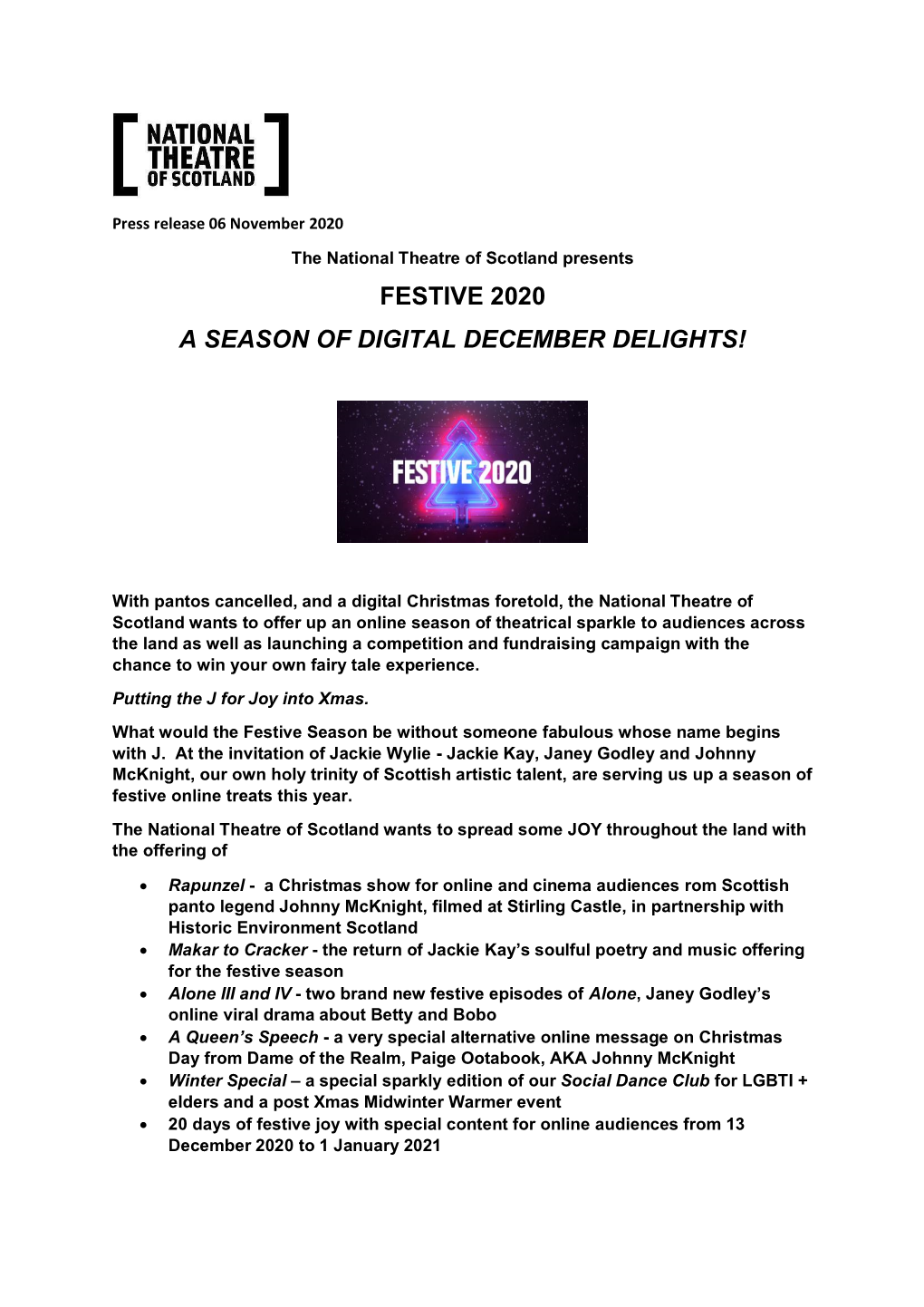 Festive 2020 a Season of Digital December Delights!