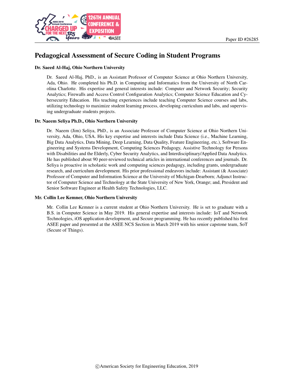 Pedagogical Assessment of Secure Coding in Student Programs