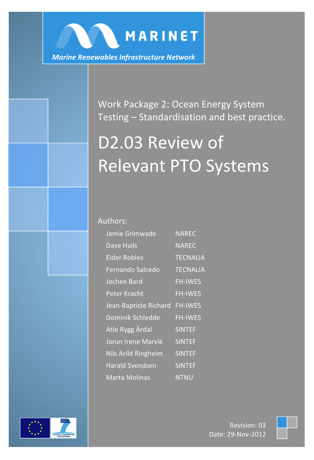 D2.03 Review of Relevant PTO Systems
