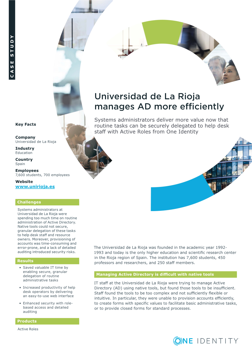 Universidad De La Rioja Manages AD More Efficiently