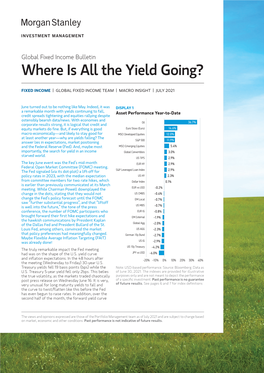 Where Is All the Yield Going?
