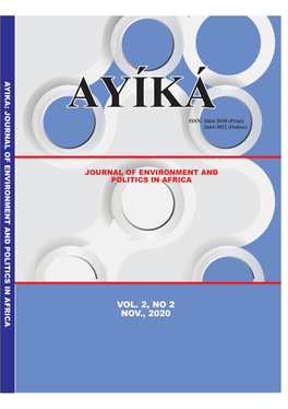 Ayika: Journal of Environment and Politics in Africa Vol