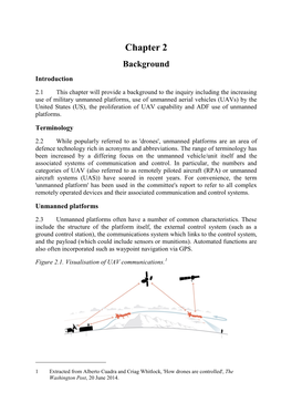 Use of Unmanned Air, Maritime and Land Platforms by the Australian