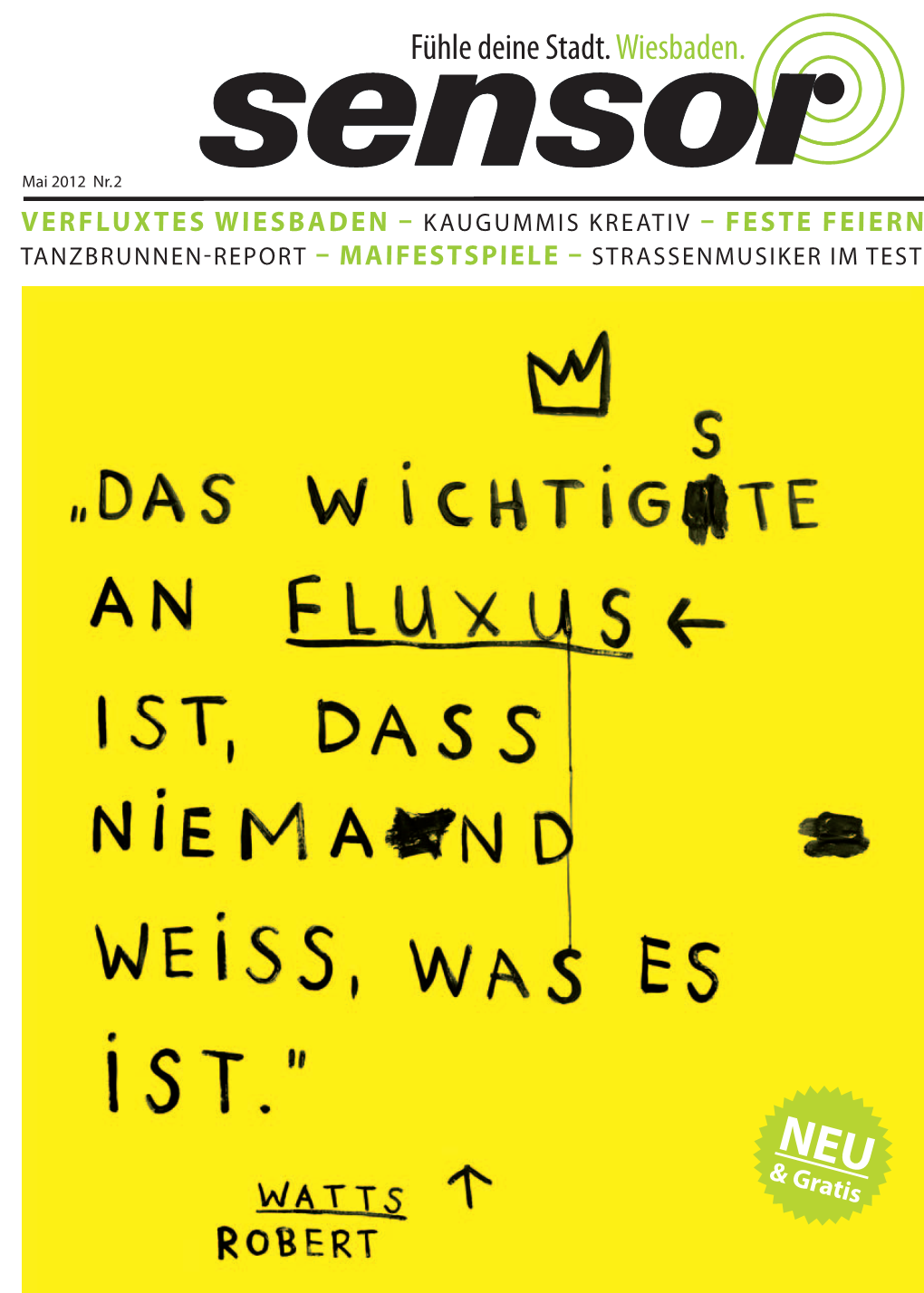 Sensor Wiesbaden-Re- Viel Erfolg Für Die Zukunft Mit Diesem Schönen Magazin