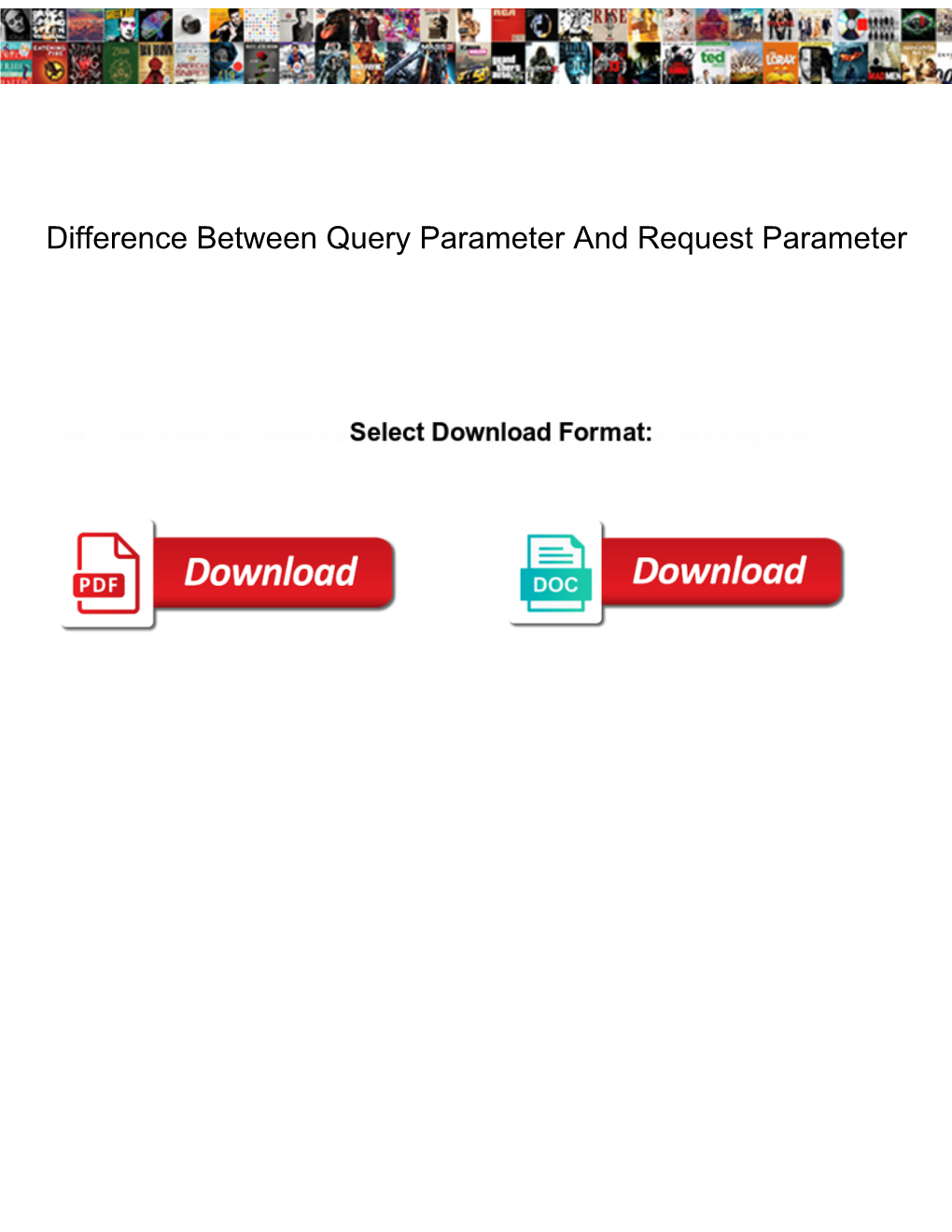 Difference Between Query Parameter and Request Parameter