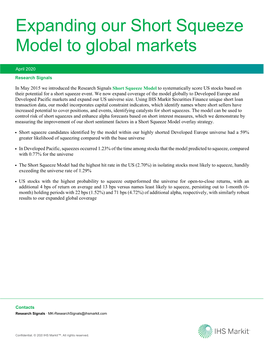 Expanding Our Short Squeeze Model to Global Markets