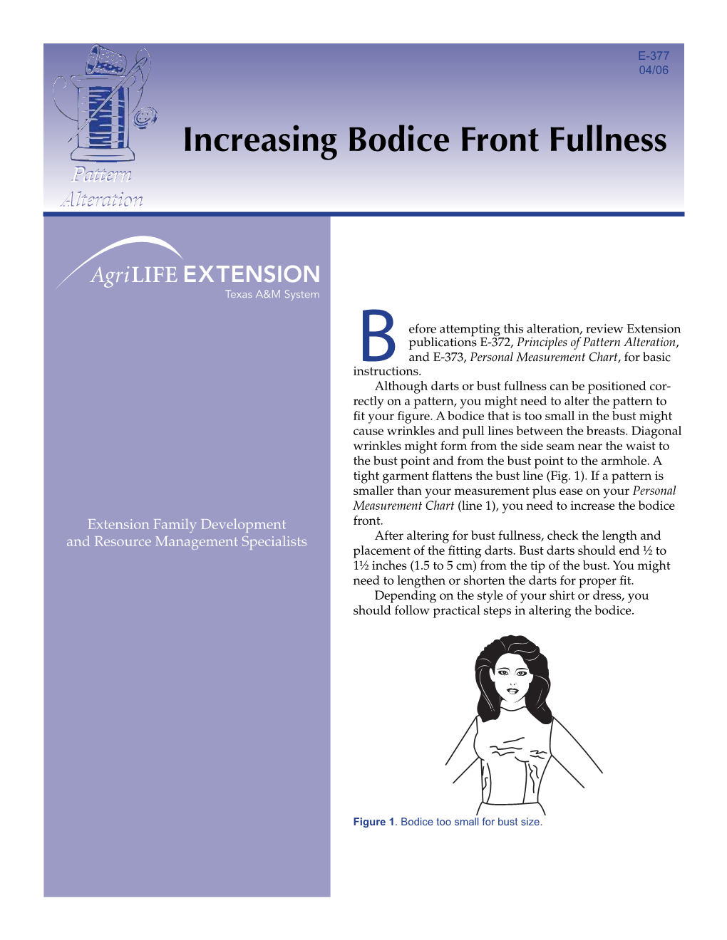Increasing Bodice Front Fullness Pattern Alteration