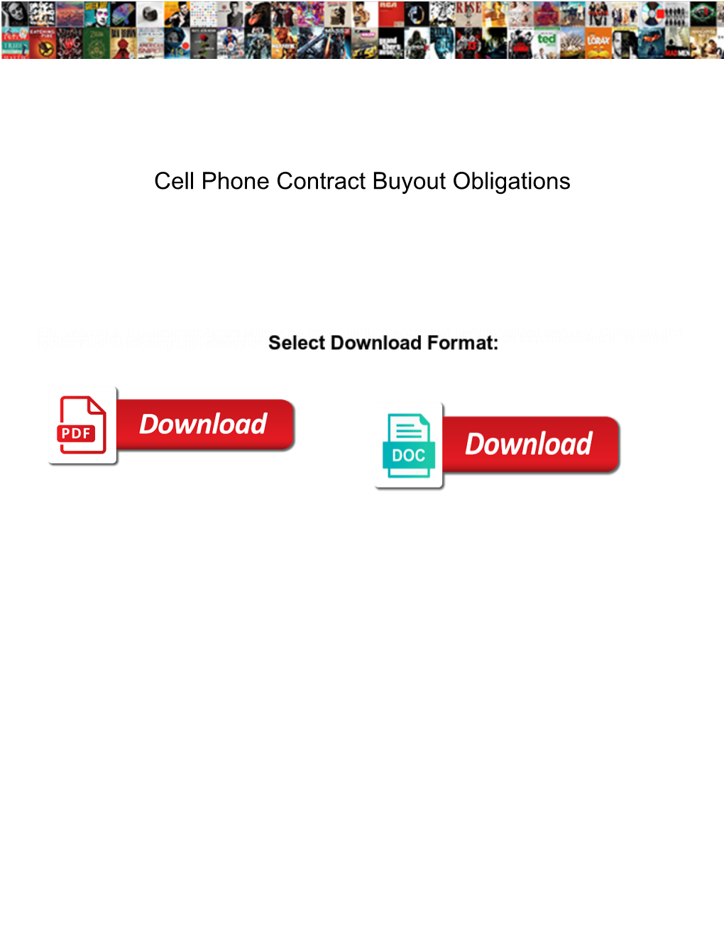 Cell Phone Contract Buyout Obligations