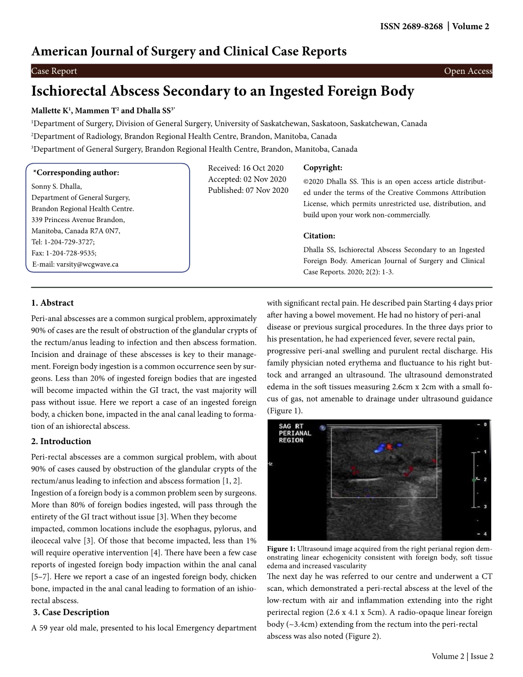 Ischiorectal Abscess Secondary to an Ingested Foreign Body