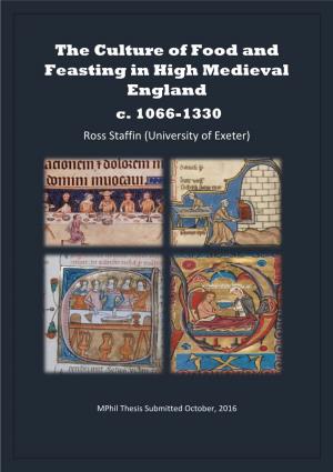 The Culture of Food and Feasting in High Medieval England C