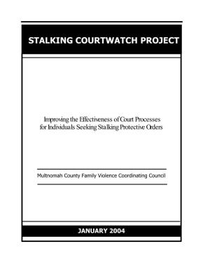 Stalking Courtwatch Project