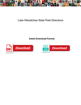 Lake Wenatchee State Park Directions