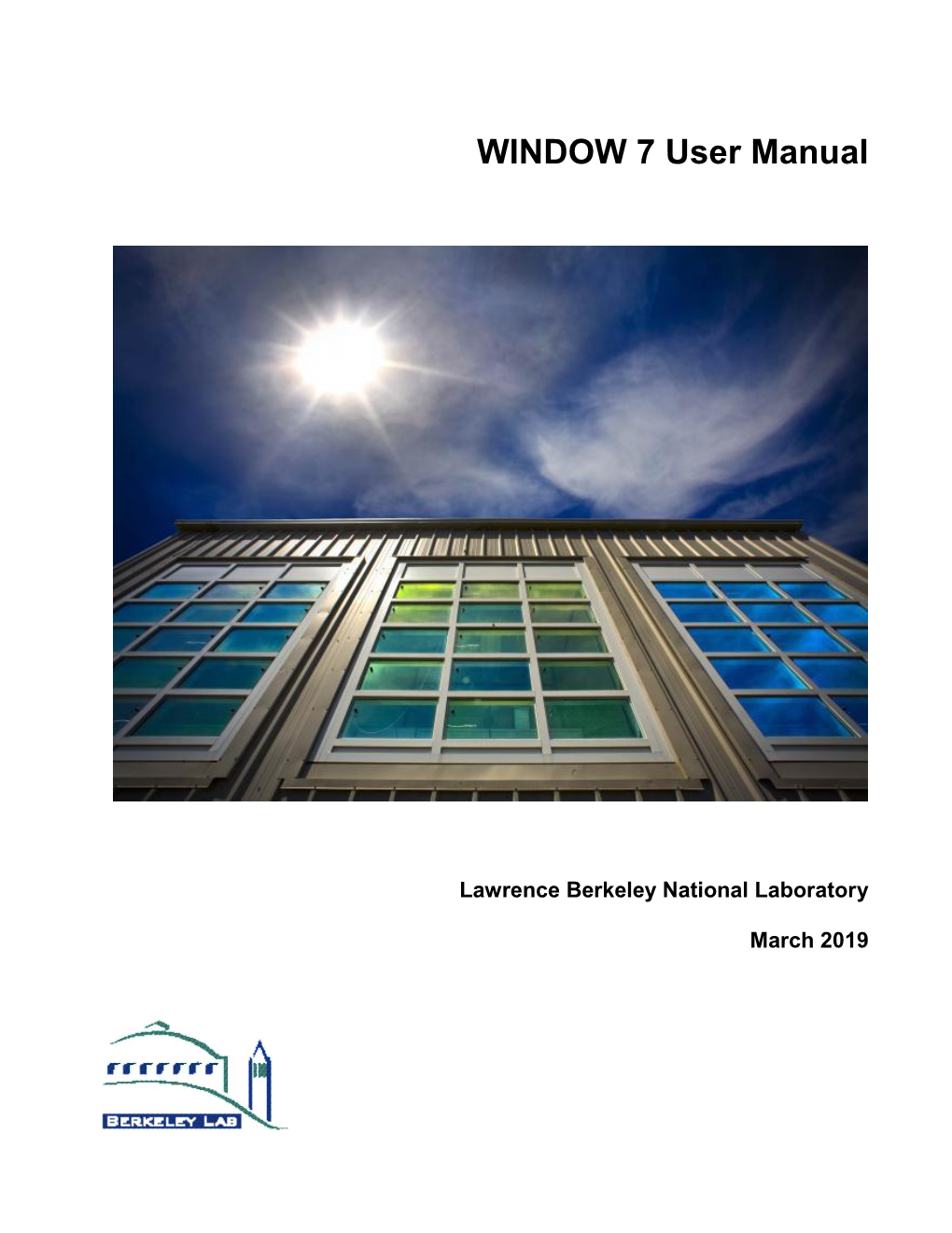 WINDOW 7 User Manual