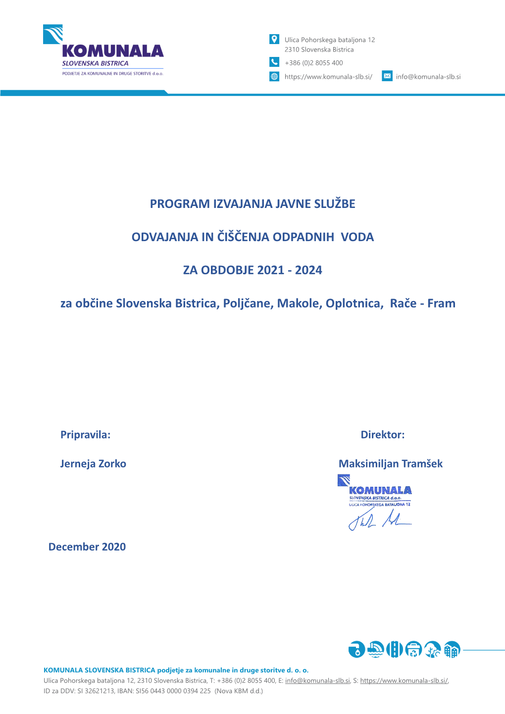 Program Izvajanja Javne Službe Odvajanja In