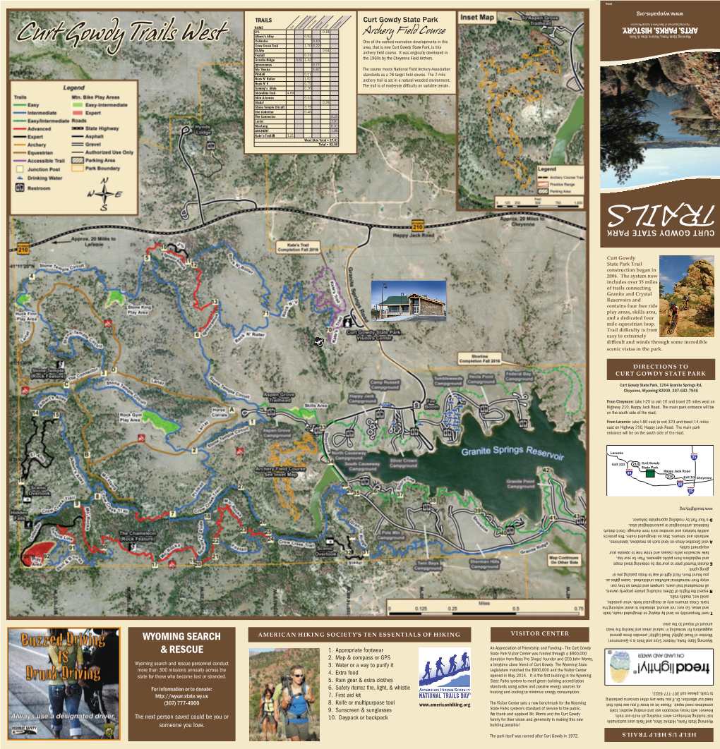 Curt Gowdy Trails East International Mountain Bicycling Association (IMBA) Awarded the Designation of Epic to the Curt Gowdy Trail System in 2009