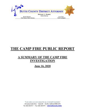 The Camp Fire Public Report