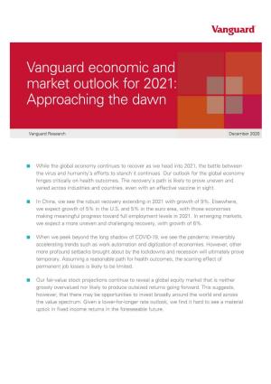 Vanguard Economic and Market Outlook 2021: Approaching the Dawn