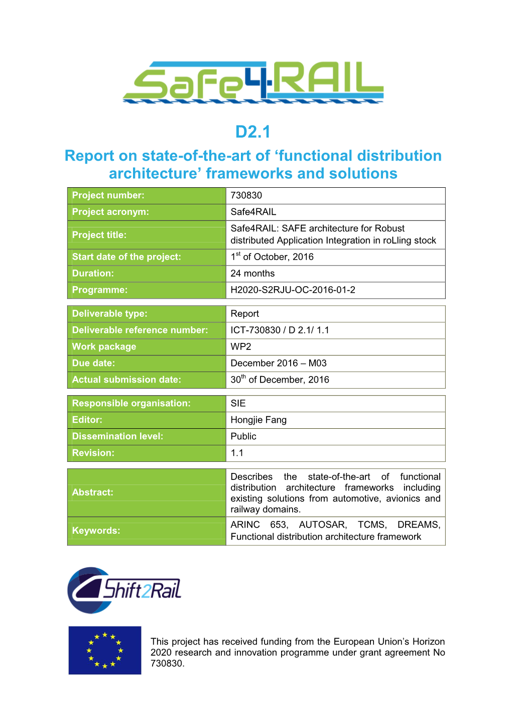 Functional Distribution Architecture