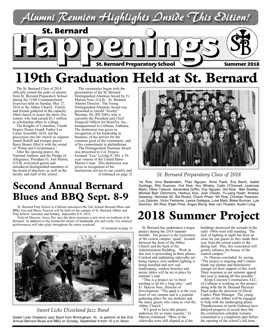 Summer 2018 119Th Graduation Held at St