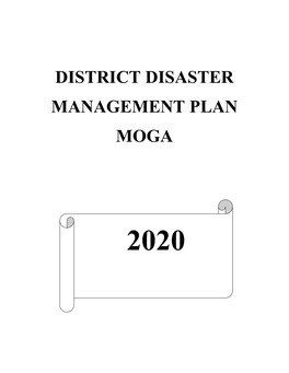District Disaster Management Plan Moga