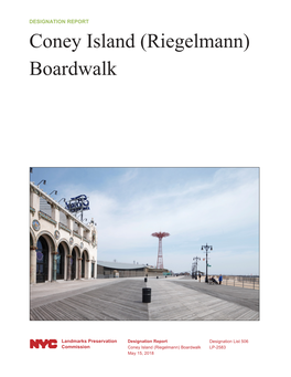 Coney Island (Riegelmann) Boardwalk